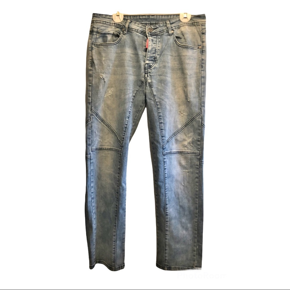 Damati Jeans Exclusive Upscale Fashion Men’s Blue Jeans